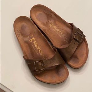 Bronze Birkenstock Sandals